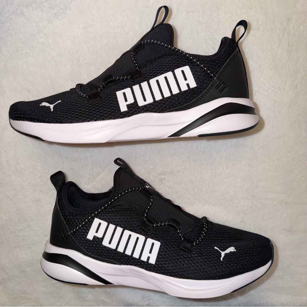 Men’s Puma Softride Rift Bold 2 slip-on sneakers Black athletic shoes size 12